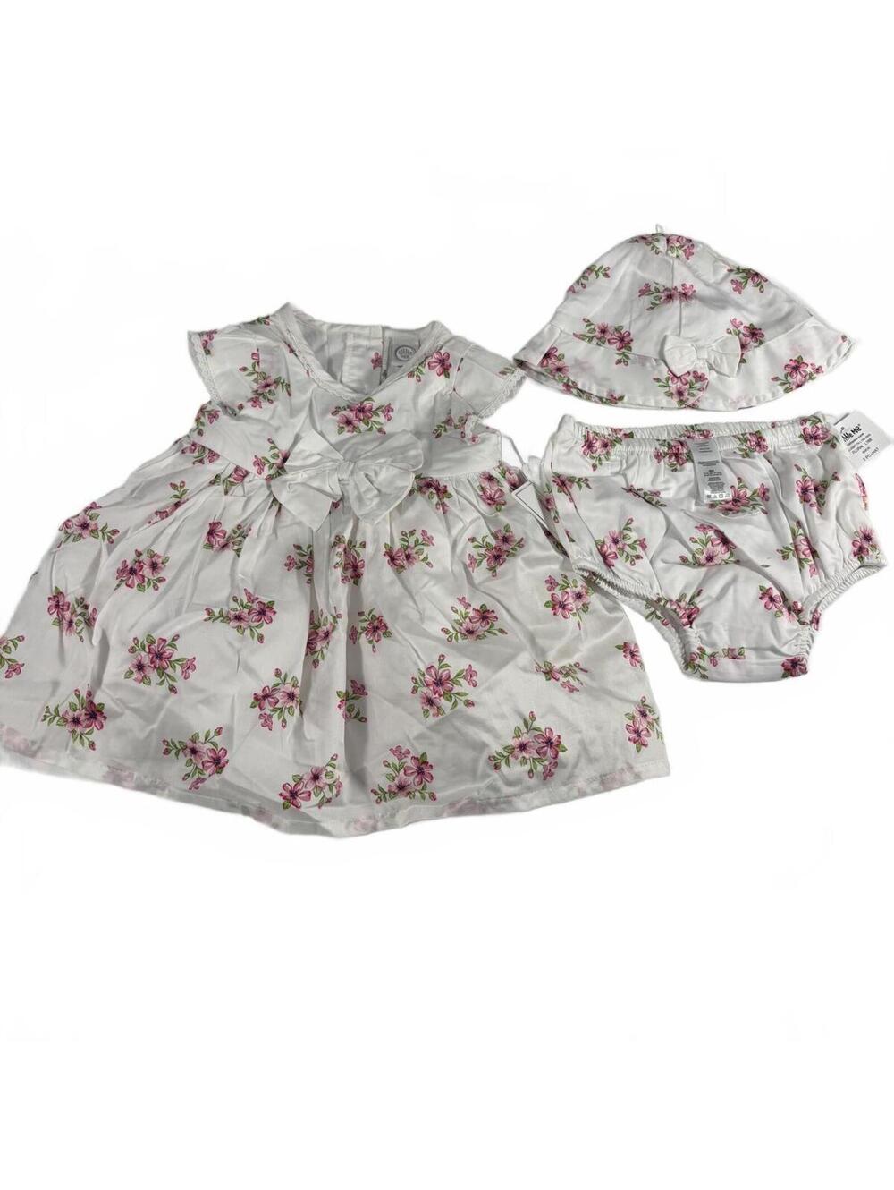 Little Me Floral Infant Girls Dress Set Size 6 Months NWT